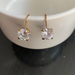 Diamond drop earrings